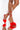 Front View Azalea Wang Stuck On Replay Sandal In Red