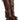 Front View Azalea Wang Stuck On You Fold Over Wedge Boot In Brown Croc