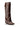 Back View Azalea Wang Stuck On You Fold Over Wedge Boot In Brown Croc