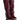 Front View Azalea Wang Stuck On You Fold Over Wedge Boot In Burgundy