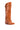 Back View Azalea Wang Stuck On You Fold Over Wedge Boot In Tan