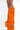 Front View Azalea Wang Stuck On You Wedge Boot In Orange