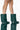 Front View Azalea Wang Stuck On You Wedge Bootie In Green