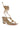 Back View Azalea Wang Stupendous Gold Linking Heel Sandal