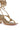 Full View Azalea Wang Stupendous Gold Linking Heel Sandal