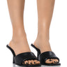 Front View Azalea Wang Such A Classic Sandal In Black