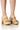 Front View Azalea Wang Summer Feeling Tan Crochet Sandal