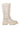 Side View Azalea Wang Sunderland Beige Faux Suede Bootie