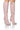 Front View Azalea Wang Sunniva Plaid Stiletto Boot In Pink