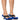 Front View Azalea Wang Super Shy Blue Furry Sandal