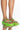 Front View Azalea Wang Sweet Like Me Flat Sandal In Green