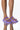 Front View Azalea Wang Sweet Like Me Flat Sandal In Purple