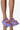 Front View Azalea Wang Sweet Like Me Flat Sandal In Purple