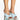 Front View Azalea Wang Sweet Like Sunday Chunky Sandal In Blue