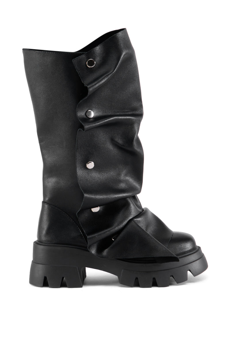 AZALEA WANG SYBEL BUTTON FLAT BOOTIE view 0