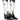 Front View Azalea Wang Take Care Embellished Black And White Pu Western Boot