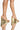 Front View Azalea Wang Take It Easy Wedge Sandal In Gold