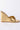 Back View Azalea Wang Take It Easy Wedge Sandal In Gold