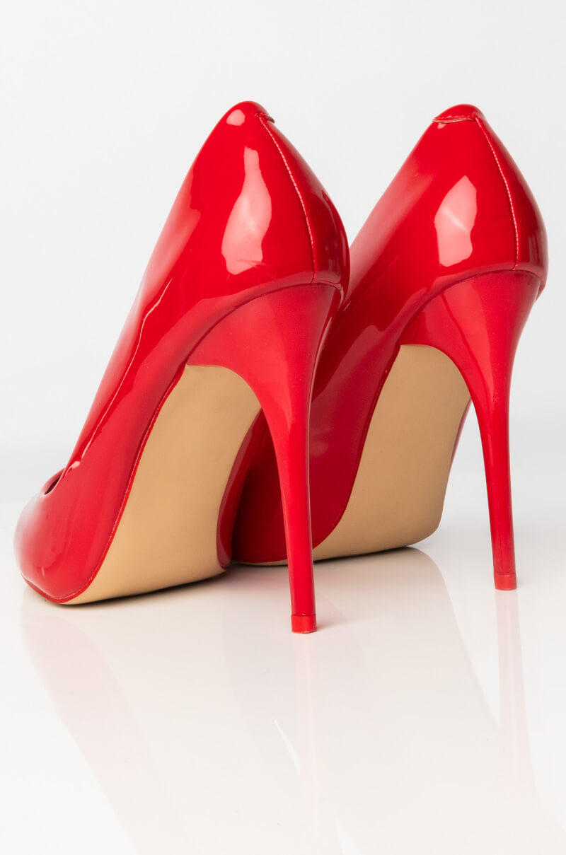 Full View Azalea Wang Take Me Out Stiletto Pump In Red