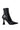 Side View Azalea Wang Taranto Pyramid Heel Bootie In Black