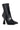 Back View Azalea Wang Taranto Pyramid Heel Bootie In Black