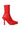 Side View Azalea Wang Tarrow Stiletto Pu Bootie In Red