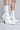 Extra View Azalea Wang Tarrow Stiletto Pu Bootie In White