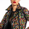 Front View Azalea Wang Taste The Rainbow Moto Jacket