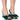 Front View Azalea Wang Tatum Bow Sandal In Green