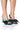 Front View Azalea Wang Tatum Bow Sandal In Green