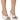 Front View Azalea Wang Tatum Stiletto Mule Pump In White