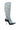 Side View Azalea Wang Taty Denim Chain Embellished Boot