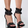 Front View Azalea Wang Tell Me About It Stud Stiletto Sandal In Black