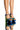 Front View Azalea Wang The Way You Move Chunky Sandal In Blue Multi