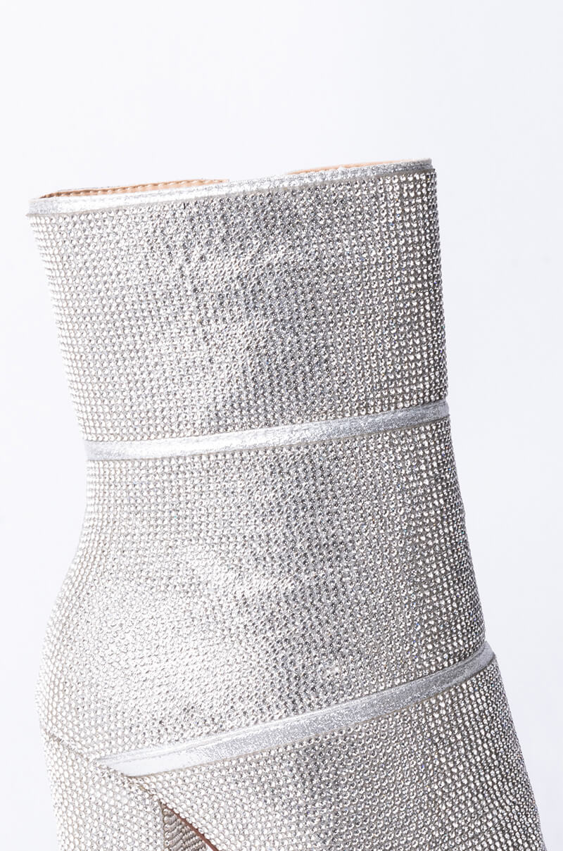 Extra View Azalea Wang They All Know My Name Chunky Bootie In Silver