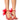 Front View Azalea Wang Thora Red Tulle Ankle Detail Sandal