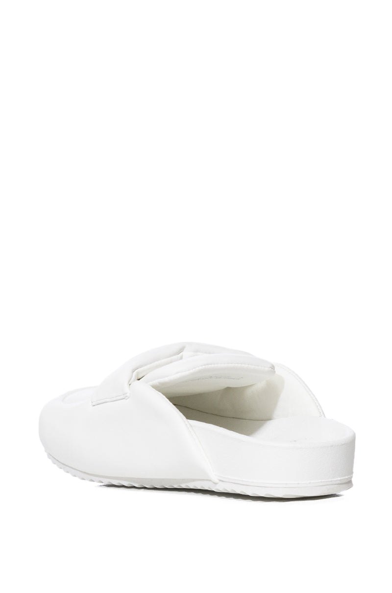 Detail View Azalea Wang Thorton Loafer Slide In White 4