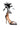 Back View Azalea Wang Tickle Your Fancy Feather Sandal In Black