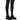 Front View Azalea Wang Trim Sureva Thigh High Boot With 4 Way Stretch In Black