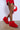 Front View Azalea Wang Trish Red Bootie
