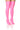 Front View Azalea Wang Trixie Disco Stretch Stiletto Boot In Pink