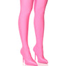 Front View Azalea Wang Trixie Disco Stretch Stiletto Boot In Pink