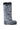 Side View Azalea Wang Tundra Furry Over The Knee Boots In Gray