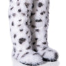 Front View Azalea Wang Tundra Furry Over The Knee Boots In Multi