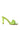 Side View Azalea Wang Turmeric Bubble Heel Sandal In Lime