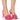 Front View Azalea Wang Turmeric Bubble Heel Sandal In Pink