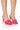 Front View Azalea Wang Turmeric Bubble Heel Sandal In Pink