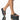 Front View Azalea Wang Turn It Up Flatform Sandal In Black