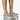 Front View Azalea Wang Turn It Up Flatform Sandal In Silver