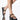 Front View Azalea Wang Turn Up The Heat Flatform Sandal In Black